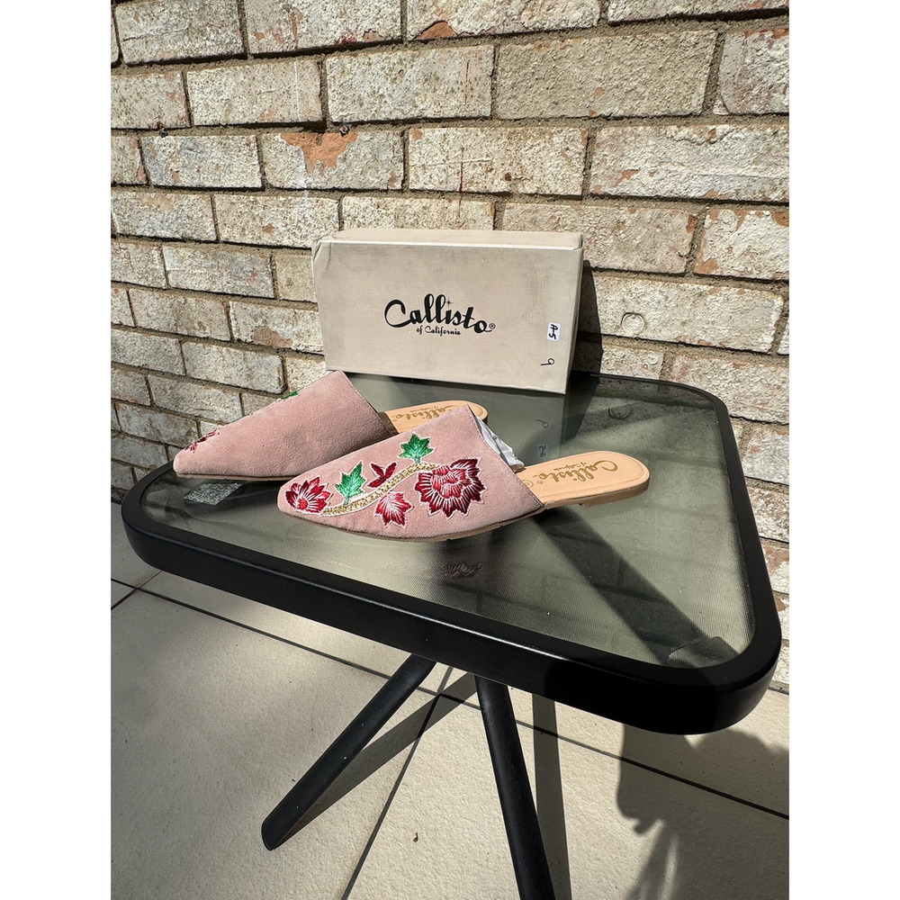 Callisto Women's Carisma Slide Sandal, Blush, Size 9 M, Pink With Flowers